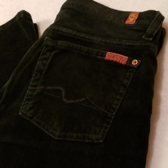 7 For All Mankind Velvet Boot Cut Jeans Sz 28 Women - Picture 5 of 9